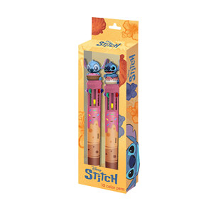 Karactermania For Dis-ney Lilo and <b>Stitch</b> Mix-Pack of 2 10-Coloured <b>Pens</b>, Multicolour - Product Image 1
