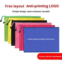 Carpeta de Documentos de Tela Oxford Impermeable Personalizada al por Mayor A4, Bolsa de Almacenamiento con Cremallera
