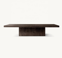 Mesa de té de madera maciza americana de alta calidad personalizada, muebles para sala de estar, sofá de tela para horas extraordinarias para Escuela de Hotel