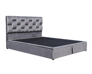 Nuovo Design Bestseller <span class=keywords><strong>Letto</strong></span> Moderno con Contenitore in Tessuto Vellutato e Struttura in Legno, Misura <span class=keywords><strong>Matrimoniale</strong></span> - Product Image 3