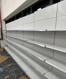 Estantería Metálica Reforzada Kimham de Una Cara con 5 Niveles, Horizontal, para Supermercado, con Recubrimiento de Polvo Epoxi, de Instalación Rápida, para Suelo - Product Image 1