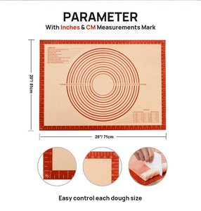 Tapis <span class=keywords><strong>de</strong></span> cuisson en silicone <span class=keywords><strong>Feuille</strong></span> <span class=keywords><strong>de</strong></span> cuisson Outils <span class=keywords><strong>de</strong></span> pâtisserie Tapis <span class=keywords><strong>de</strong></span> pâte à rouler antiadhésif Grande taille pour gâteau Cookie <span class=keywords><strong>Macaron</strong></span> Outils <span class=keywords><strong>de</strong></span> cuisine - Product Image 2