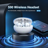 Écouteurs sans fil haut de gamme avec puce BT 5.3 et haut-parleur de 13 mm, application mobile pour une autonomie de 24 heures et un son stéréo à faible latence pour le gaming