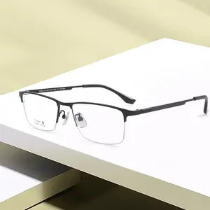 2024 nouveauté japon populaire pur titane lunettes Style classique lunettes cadre pour hommes d'affaires prêt Stock cadre optique