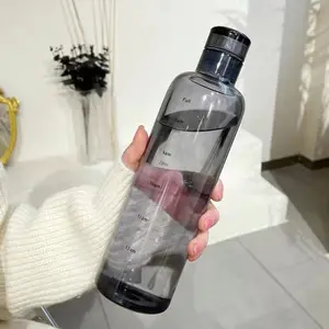 SMOON 물병 텀블러 여행 미니멀리스트 맞춤형 유리 병 제조 업체 마시는 유리 높은 붕규산 500 ML TOUR