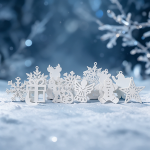 Ornement de Noël imprimé en 3D, sublimation, personnalisable, décoration d'arbre à imprimer - Product Image 5