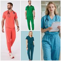 Popeline tissée blanchie au chlore, lavable industriellement, teinte en cuve, 65% Polyester 35% Coton, antistatique, respirante, légère, pour hôpital