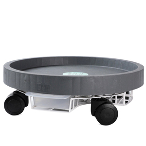 מכירה לוהטת צמח Caddy עם גלגלים מתגלגל צמח Stand סיר עגלה עם גלגלים עגול רכבת עבור מקורה חיצוני - Product Image 3