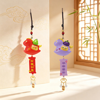 Porte-clés Cheval Porte-Bonheur Kawaii, Mini Figurine Cheval, Breloque Créative pour Sac, Décoration à Suspendre, Idéal pour Collection ou Cadeau