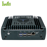 Nuevo diseño Intel 12th Gen Core I5 Mini PC, 6 2,5G LAN Dual 4K Fanless Industrial Box Computer para Firewall VPN Router