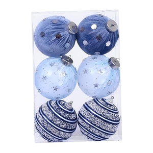 2026 Christmas & <b>New</b> <b>Year</b> Festival <b>Decorations</b> Plastic Xmas Pendant Sets 6cm - Product Image 4