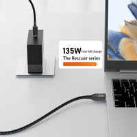 Conversion Flash PVC Durable 20V 6.75A fil de charge PD 135W Type C mâle à Port carré câble de Charge pour ordinateur portable Port Lenovo