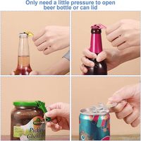 Décapsuleur de bouteille en alliage métallique personnalisé par l'usine ODM, décapsuleur de bouteille de bière porte-clés pour cadeaux de mariage, vente en gros en vrac