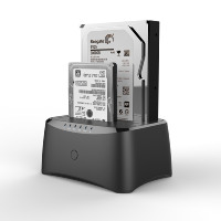Vente chaude USB3.0 BF vers SATA7 + 15 Station d'accueil de Base de disque unique prise en charge 12 To SATA HDD transfert haute vitesse 5gbps