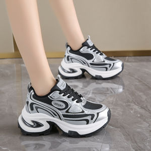 Zapatos Deportivos Casuales de Moda para Mujer, Primavera, Otoño, Invierno, Cómodos para Caminar, Antideslizantes, con Aumento de Altura - Product Image 4