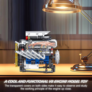 Kaiyu K96202 Simulates V8 Engine Mechanical Programming <strong>Building</strong> Block Engine Toy Motor Drive <strong>Model</strong> <strong>Building</strong> With Power Motor - Product Image 6