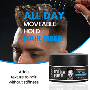 Crème coiffante bio pour hommes OEM, séchage rapide, volume et tenue, fini mat, pâte coiffante, logo personnalisé - Product Image 3