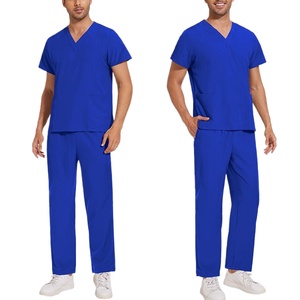 42021 Logo prêt à l'emploi conception personnalisée à manches courtes ou longues restauration vêtements de travail gommages médicaux gris <span class=keywords><strong>anatomie</strong></span> - Product Image 1