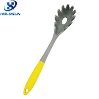 Cuillère à spaghetti en silicone résistante à la chaleur, antiadhésive, de qualité alimentaire, couleur personnalisée, pour servir et cuisiner en cuisine