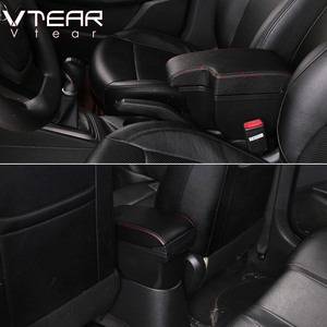 Vtear bracciolo ricarica USB aumenta la scatola di immagazzinaggio a doppio strato contenuto centrale del negozio bracciolo accessori per auto ABS per <span class=keywords><strong>Nissan</strong></span> <span class=keywords><strong>Juke</strong></span> - Product Image 3