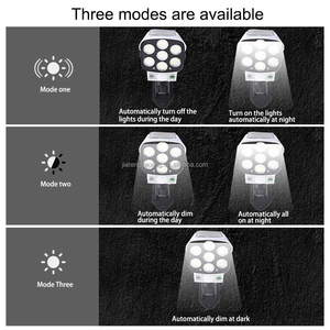Solar powered wall <b>light</b> <b>with</b> remote control waterproof outdoor <b>LED</b> wall <b>light</b> <b>motion</b> activated <b>sensor</b> suitable for home far - Product Image 4