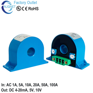 Ac hiện tại Cảm biến 10A 30A 50A 100A 200A 400A đầu ra 4 20mA 5V 10V DC hội trường hiện tại đầu dò CT hiện tại biến áp chia lõi - Product Image 5