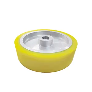 Manufacture Custom Durable Polyurethane Coating Wheel Metal Core Silicone Rubber PU Wheels