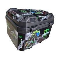 Pièces de moto SUTA, boîte arrière en plastique 45L+28L avec boîte latérale et support, coffre pour rénovation/amélioration