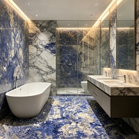 Dalle de marbre naturel massif, grain unique et original, luxe léger, taille personnalisée pour comptoir, table à manger, dessus de meuble de salle de bain, décoration