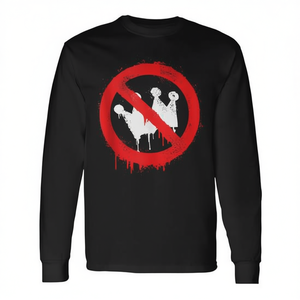 T-shirt à manches longues No Kings Protest Stop Sign - Product Image 2