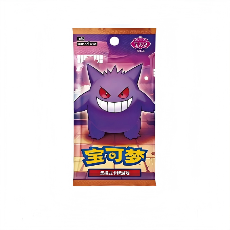 Оптовая продажа, оригинальный Pokemond Gem Pack Vol 3 Gempack Gengar PTCG Gem Box Vol3, карточная игра, бустер
