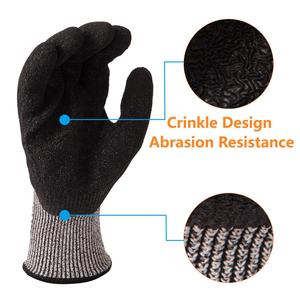 Snellsafety Cắt B Crinkle <span class=keywords><strong>Latex</strong></span> Cắt Găng Tay Chịu Mài Mòn Hppe Cấp <span class=keywords><strong>2</strong></span> Giá Rẻ Cao Su Cọ Lớp Phủ Chống-Cắt An Toàn Mạnh Mẽ Grip Làm Việc Găng Tay - Product Image 3