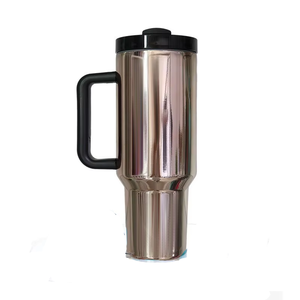 Vaso de Viaje de Acero Inoxidable de 40oz/30oz/20oz con Logotipo Personalizado, Doble Pared con Aislamiento al Vacío, con Asa y Tapa para Café y Té - Product Image 5