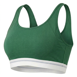 Sujetador deportivo sencillo para mujer, de alto soporte, ligero, transpirable, espalda cruzada, sin costuras, elástico en cuatro direcciones, para gimnasio y fitness - Product Image 1