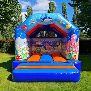 Château gonflable unisexe pour enfants, personnalisable, en PVC, certifié CE, protection UV, garantie 2 ans, commande minimum 1 pièce - Product Image 3