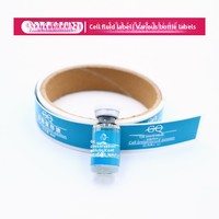 Étiquette imprimée autocollante en vinyle pour bouteille, étiquette de marque pour poudre lyophilisée, étiquette transparente pour flacon de soin de la peau, étui pour poudre lyophilisée