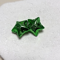 Perles en acrylique électroplaqué en forme d'étoile de Noël pour stylos à perles, fabrication de bijoux faits main, chaînes de téléphone, de sacs et de clés DIY