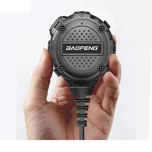 Baofeng <span class=keywords><strong>2</strong></span>-Pin K & <span class=keywords><strong>M</strong></span> نوع مايكروفون PTT دائري ° مشبك خلفي لاسلكي ملحقات راديو Ht ميكروفون مكبر صوت الكتف - Product Image 6