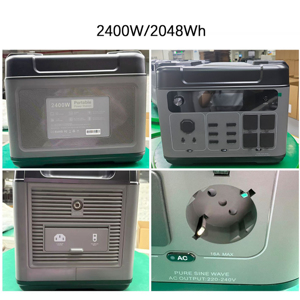 จัดส่งรวดเร็ว AU EU คลังสินค้าในประเทศ จัดส่งเครื่องกำเนิดไฟฟ้าพกพา 2400W/2048Wh คลื่นไซน์บริสุทธิ์ พลังงานแสงอาทิตย์ LiFePO4 พร้อมตัวควบคุม MPPT - Product Image 5