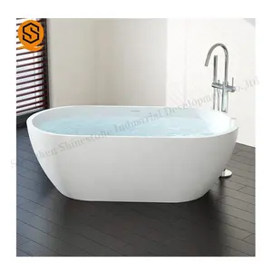 Selandia Baru Sanitary Ware Berdiri Bebas Telur Bentuk Modern Remaja Oval Hot Spa Shower Tub