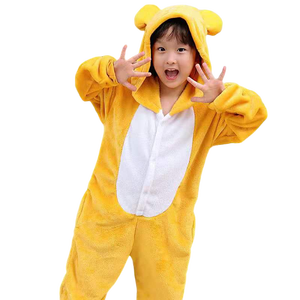 Fabricación familia Navidad pijamas dibujos animados Animal sin dientes <span class=keywords><strong>Kigurumi</strong></span> Onesie ropa de dormir leopardo salón desgaste niños niñas - Product Image 6