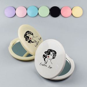 Round <b>Small</b> Cosmetic Pocket <b>Mirrors</b> Wholesale <b>Small</b> Makeup <b>Mirror</b> Promotional Gift Folding Double Sided Mini <b>Mirror</b> - Product Image 2