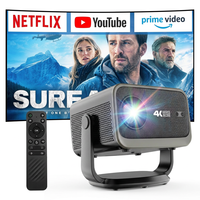Projecteur mobile direct usine Android 14 Smart Home Cinéma 4K 1080P avec haut-parleurs intégrés WiFi LCD LED 500 Lumens