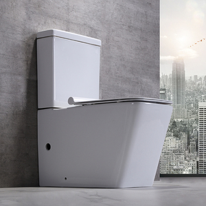 Tiêu chuẩn Châu Âu Watermark vuông hiện đại P Trap vệ sinh gốm phòng tắm ngồi hai mảnh WC nhà vệ sinh commode - Product Image 6