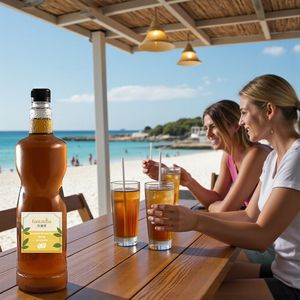 Ingrédients pour bubble tea certifiés HACCP, sirop aromatisé au thé vert au jasmin pour cocktails. - Product Image 1