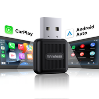 Adaptor Wireless 2 in 1 Carplay Android Auto USB Dongle Plug and Play dengan Kontrol Aplikasi untuk Grosir Otomotif Pasokan OEM