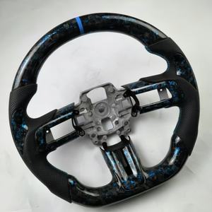 Volant de voiture en cuir et fibre de carbone compatible avec <span class=keywords><strong>Ford</strong></span> <span class=keywords><strong>Mustang</strong></span> 2015 2016 2017 2018 2019 2020 2021 2022 GT Shelby - Product Image 5
