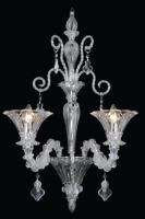 Grand lustre de luxe transparent en verre de Murano, soufflé à la main, multicouche, en cristal vénitien, pour hôtel, villa, hall d'entrée