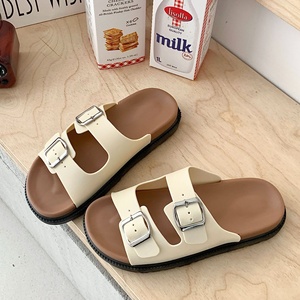 Sandales à deux brides en PVC à bout ouvert, <span class=keywords><strong>prix</strong></span> compétitif, chaussures pour femmes tendance et populaires, semelle épaisse, sandales souples - Product Image 4