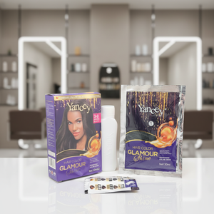 Kit de <span class=keywords><strong>coloration</strong></span> capillaire permanente à base de plantes Yancey - Formule crème de qualité supérieure, teinte noire 2-0 pour tous les types de <span class=keywords><strong>cheveux</strong></span> - Product Image 3